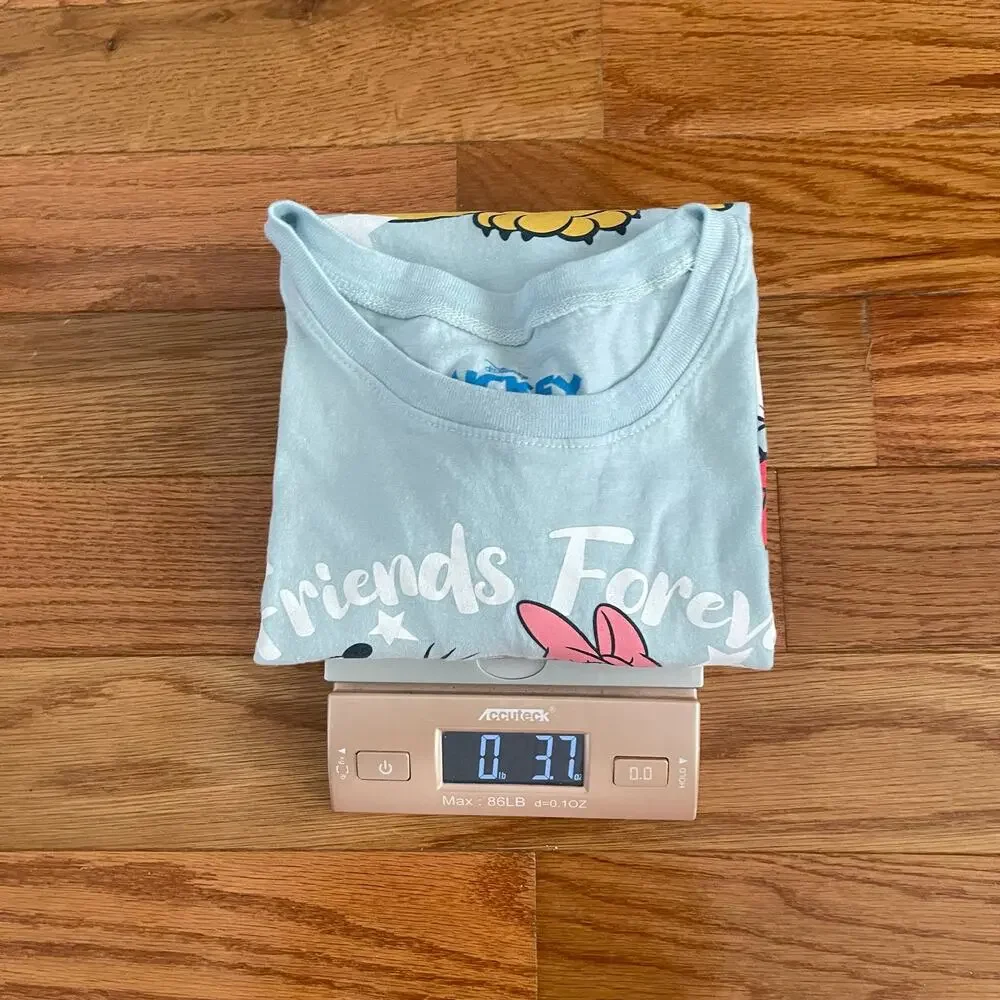 Disney Mickey and Friends Friends Forever Light Blue Graphic T-Shirt Kids XL